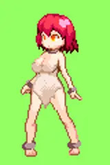 奴隷ちゃんドットアニメ(ボテ腹有)