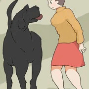 その黒い犬は子供のころ飼っていたクロに似ていて