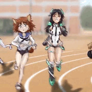 ウサギさんチーム仮装200m走