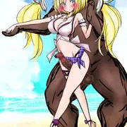 ホロライブサマーファイルNo.04❤アキ・ローゼンタール❤パレオ水着❤