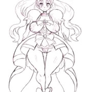 キュアフローラ（Go！プリンセスプリキュア）試し描き。