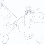 カッパを着た杏光ちゃん