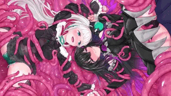 百合吸血鬼と触手魔女