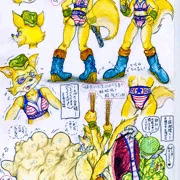 （練習中イラスト）罠にハメられた、キツネ将校のヴィクセン中尉！地獄の身体検査！！