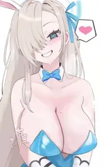 【ブルアカ/R-18】一之瀬アスナ（バニー）Live2Dアニメ / 手コキ動画