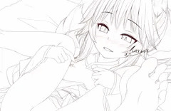 玉藻ちゃんとラブラブ正常位　線画