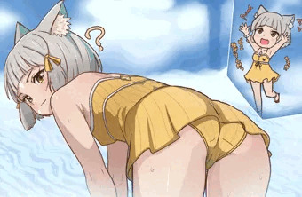 水着ニアちゃんのお尻