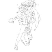 深海棲艦化 ヴェールヌイ　　線画