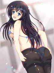 黒髪黒タイツ娘