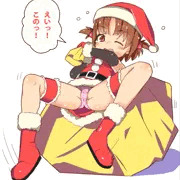 プレゼント袋をもてないサンタ
