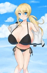 水着ロリ超乳