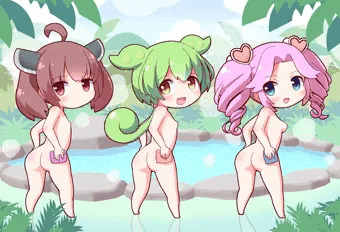 ずんだもん達が温泉で…