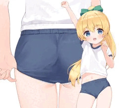 ブルマ食い込み直し