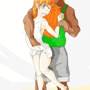 アスカを追い掛け回す