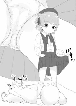 頭の上にまたがってほしい