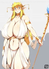 エレナ先生は爆乳ハイエルフ