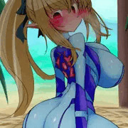 褐色エルフ❤フレアちゃんの無人島性活❤ゼロスーツ❤