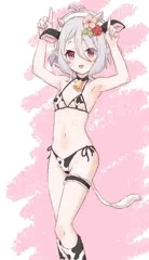 「主さま、牛さんですよ。モォ～～♥」