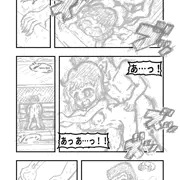 漫画「水泳部男女が裸でプールに入る話」2１ページ（下描き）