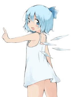 見えてるチルノ