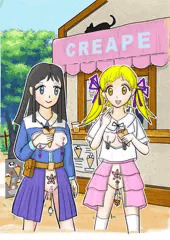 お友達とのお出かけ　クレープ屋さん！