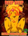 Adventure Time -  Flame Princess Leggy Lamb (T-Shirt)