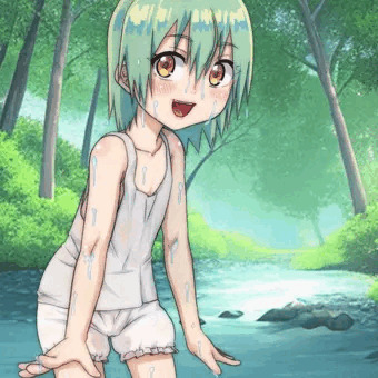 ソラも水浴びする？