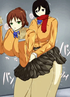 にょたエレン×ふたなりミカサ