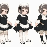 スモック風メイド服