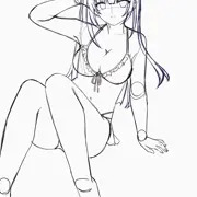 まばたきしてる女の子（雪緒）