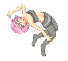 桃色黒ストさん