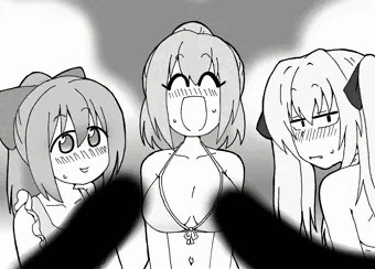 見せ槍水着娘