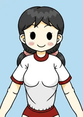 体操着＋地味+モブ顔