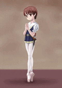 短剣を提げた少女