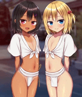 お祭りに来ていた二人の女の子