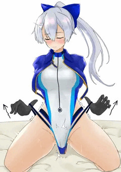 巴の水着を引っ張りたい
