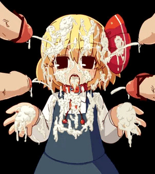 ルーミアにぶっかけ
