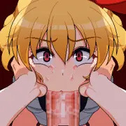 【skeb】ルーミアちゃん×竿トルフォくん