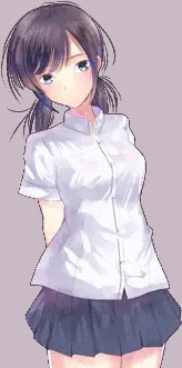 真夏の汗だくJK