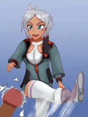 「蹴っ飛ばされて、なに喜んでるんすか～？」
