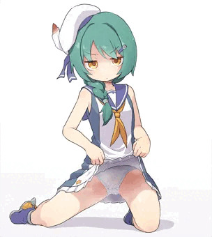 罰ゲームで嫌々ぱんつを見せてくれるフートちゃん