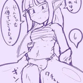 [8ページ]侍さんとお弟子さんのくんれん（ラフ）