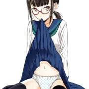 咥えたくし上げ
