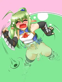 ふたなりエルフさんＶＳスライム