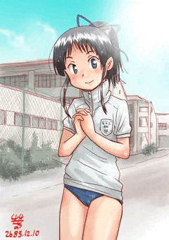体操服のお勉強娘