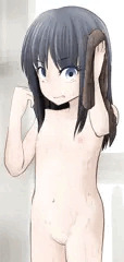 お風呂あがりの朝潮ちゃんにばったり遭遇してしまった！！