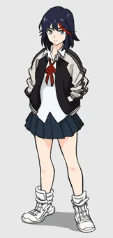 流子ちゃんの着衣と全裸