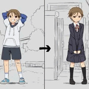 〇学校を卒業して1年間姿を見せなかった親友が女子の制服を着て現れた件
