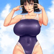 委員長の競泳水着姿は凄かった。