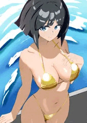 金色ビキニのトリスタ